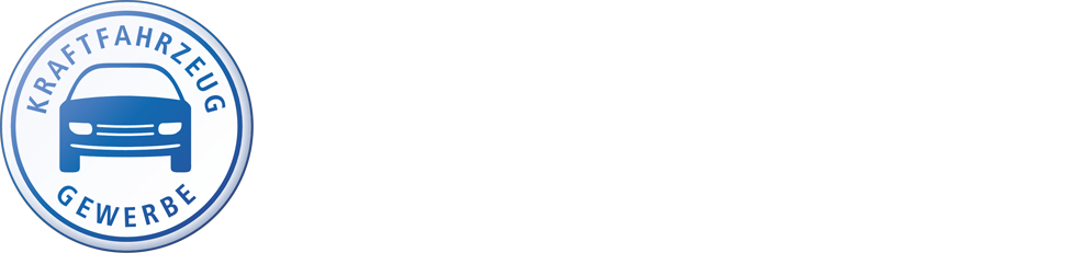 Logo der Kfz-Innung Sachsen West/Chemnitz mit weißer Schrift